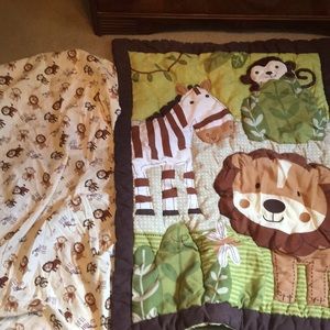 Jungle crib bedding
